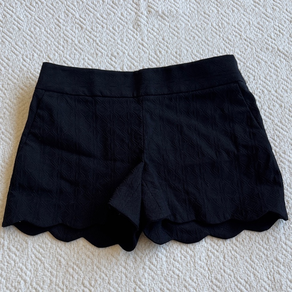 NWT LOFT The Riviera Scalloped Shorts Sz 0